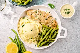 Grilled Chicken Mashed Potato Bowl