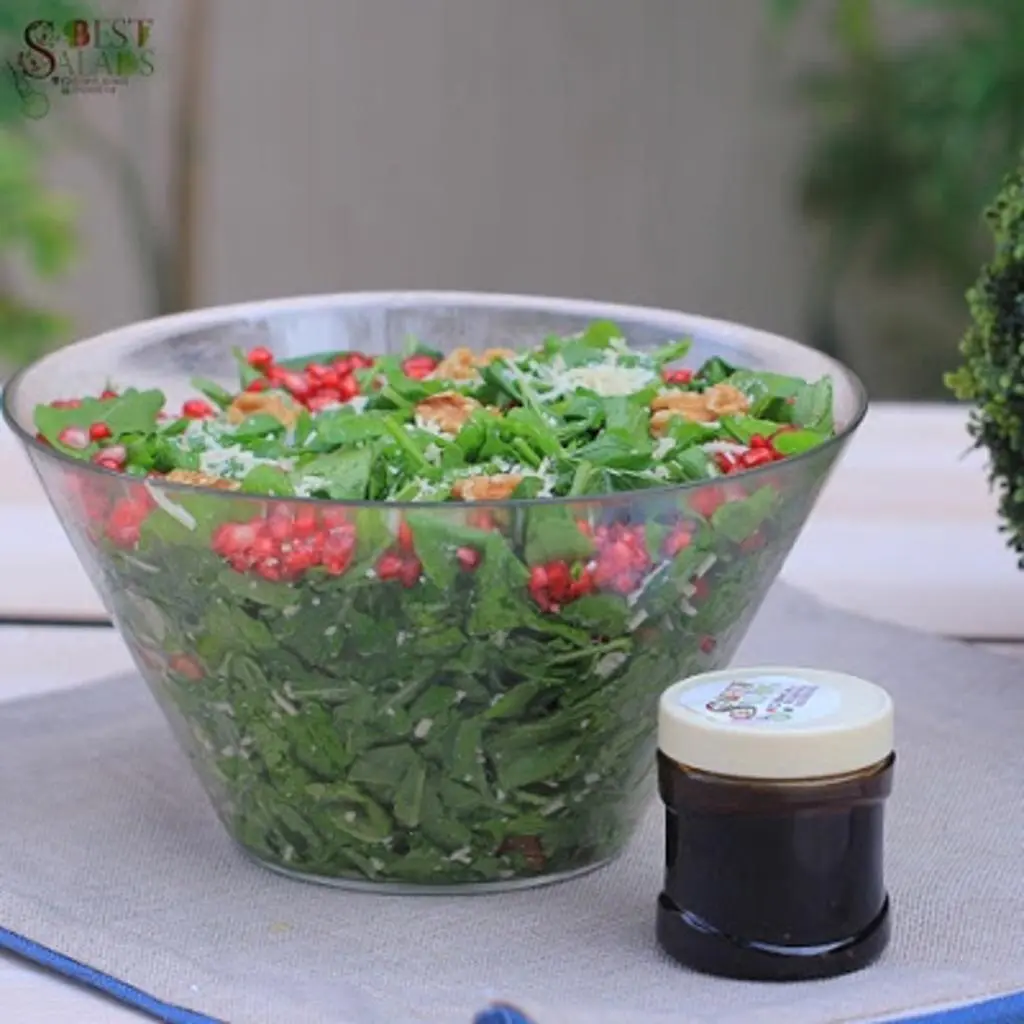 Pomegranate Arugula Salad with Parmesan