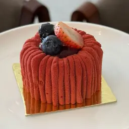 Red Fruit Chocolate Cake