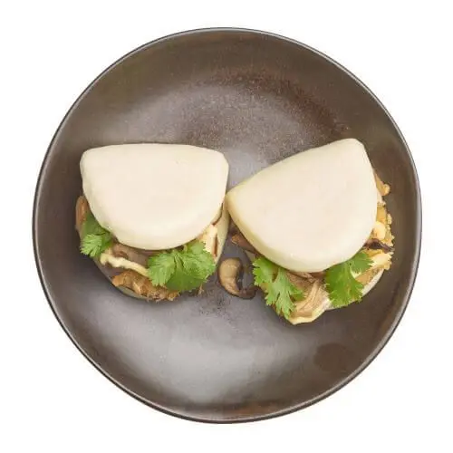 114. bao mix mushroom and panko aubergine