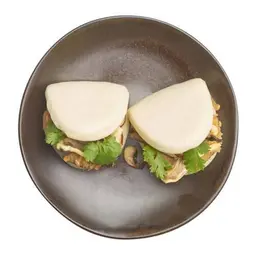 114. bao mix mushroom and panko aubergine