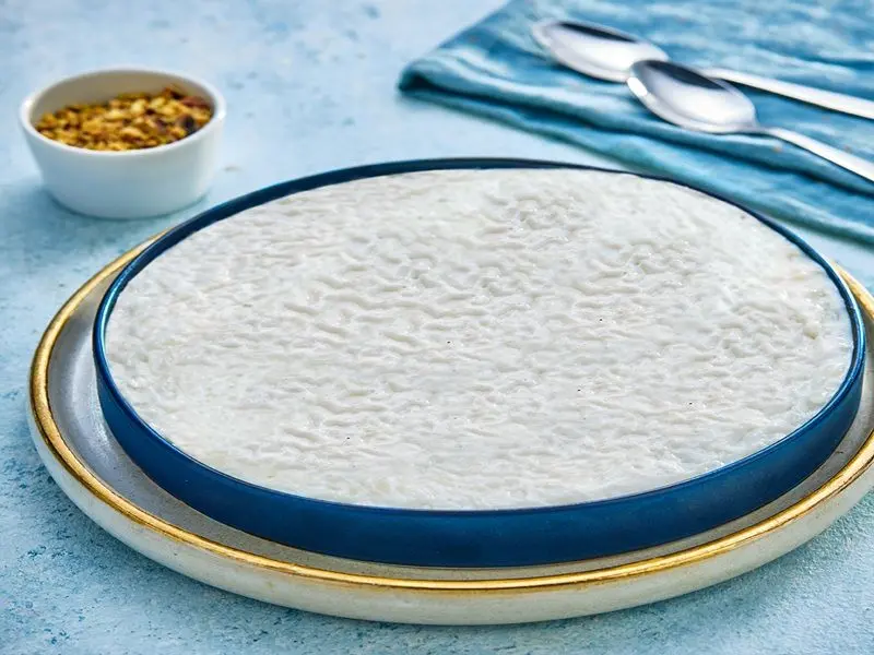 Plain rice pudding