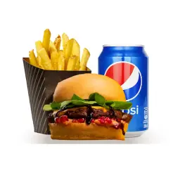 وجبة برجر لحم