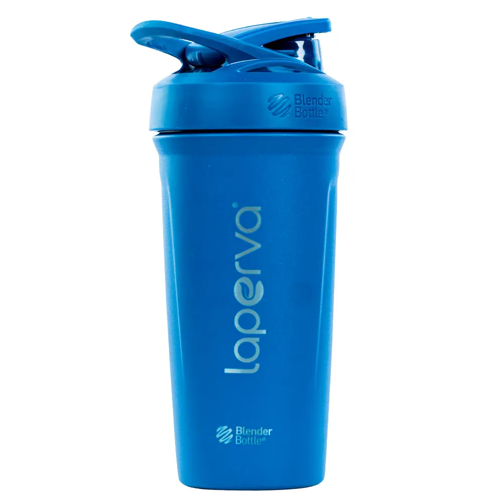 Laperva Blender Bottle Stainless Steel Shaker Blue