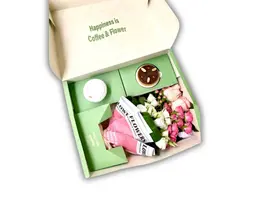Happiness Box "Large" - Flowers & Coffee & Sweet