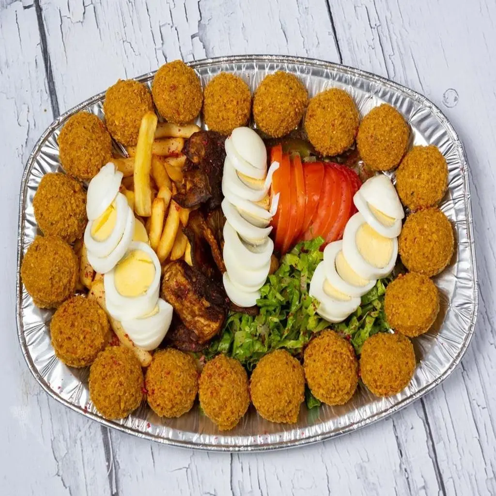صحن فلافل مشكل