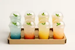 Large box with 8 cups