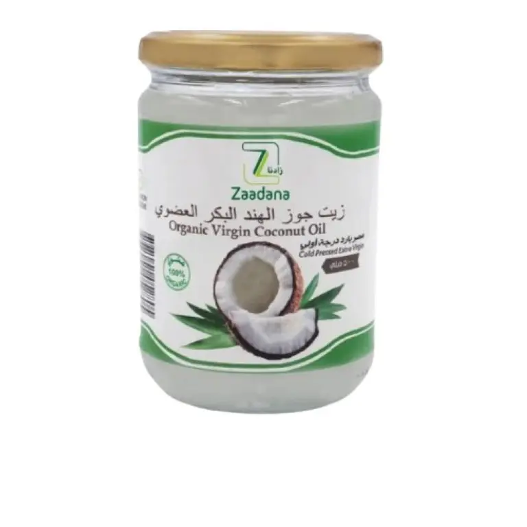 زيت جوز الهند البكر العضوي 500 مل زادنا