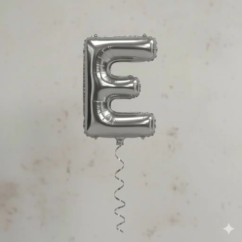 English Letter E Balloon