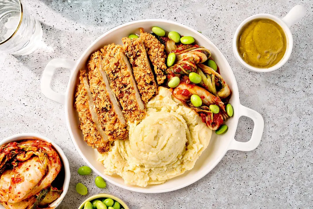 Chicken Katsu Mashed Potato Bowl