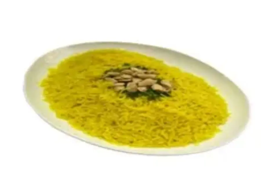 Single serving of plain mansaf rice
