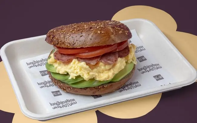 Bacons & Baguel Omelet