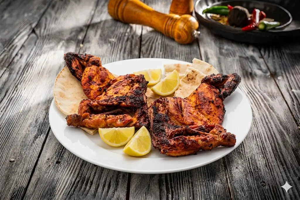 Plain Chicken on Charcoal