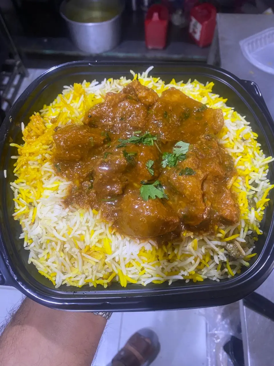 Meat biryani