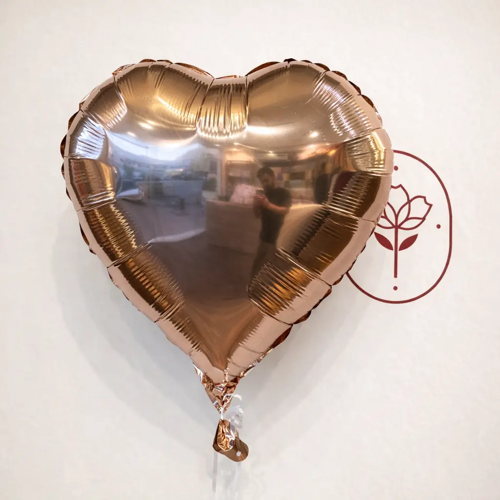Heart balloon (gold)