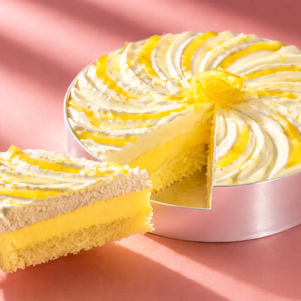Truffle cake ice cream lemon