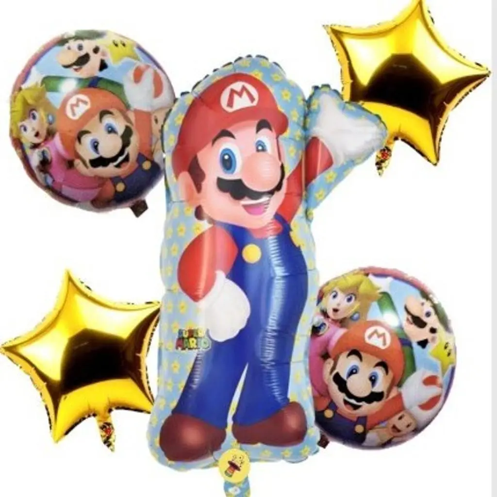 بالون ماريو مع الهيليوم