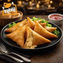 Sambosa - chicken with cream
