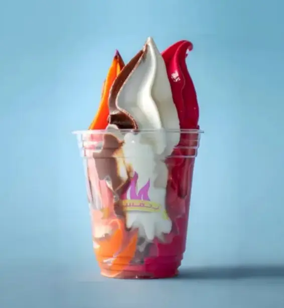 Half family-size ice cream