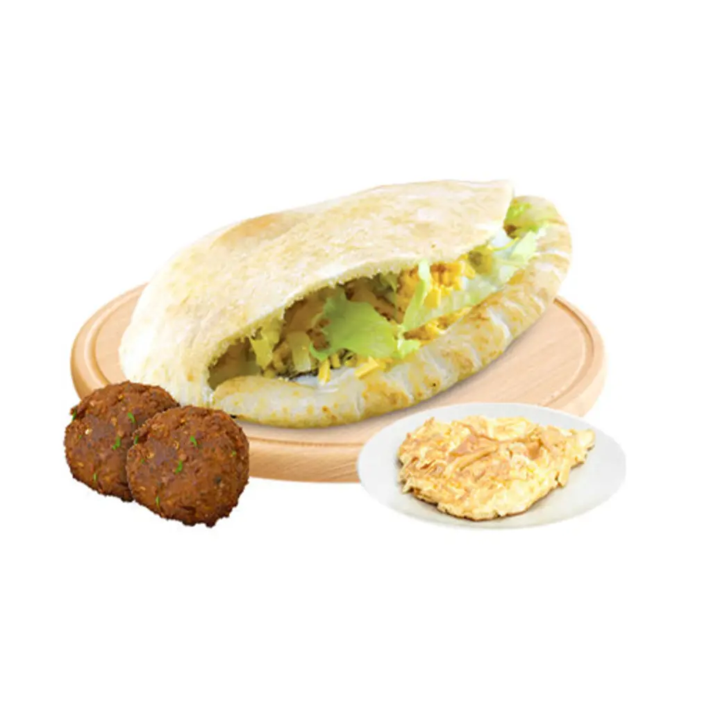 falafel with fried egg
