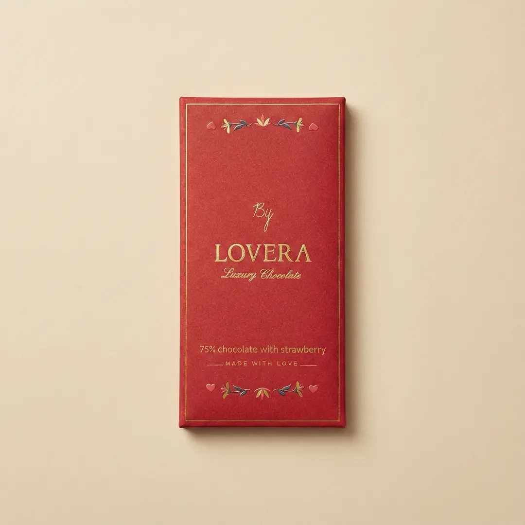 Dark Chocolate Bar with Strawberry Pcs