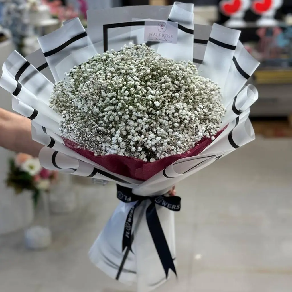 White Gypsophila Bouquet