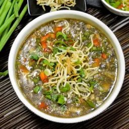 شوربة مانتشو غير نباتية