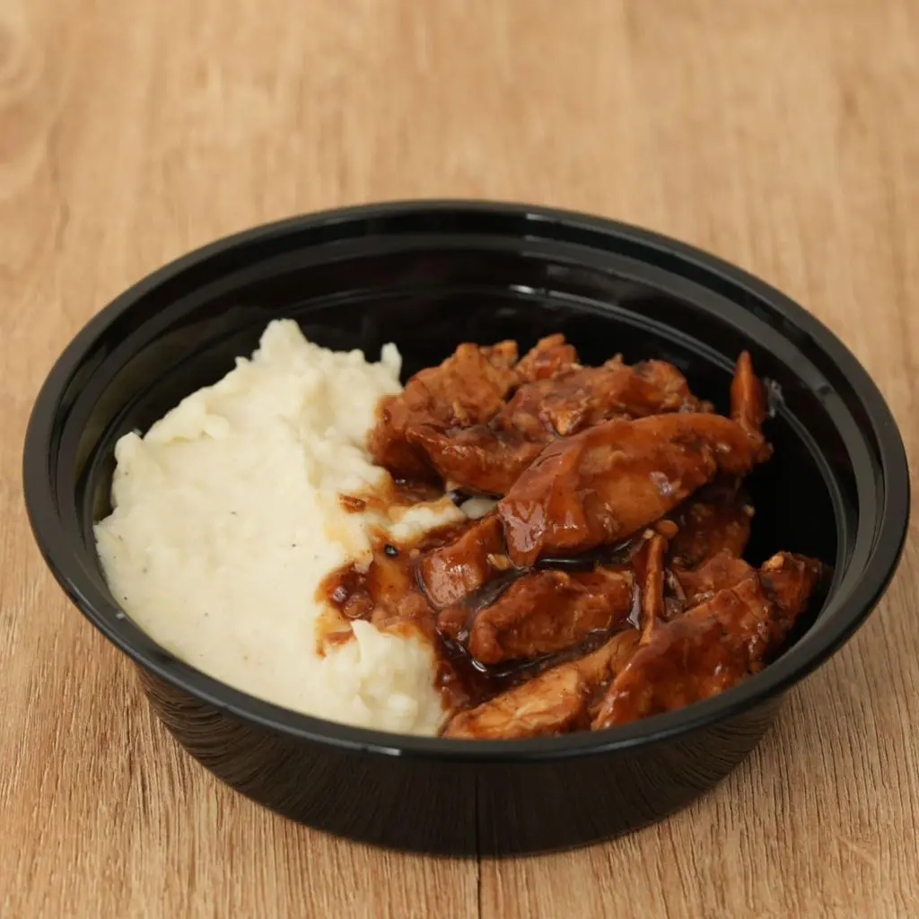 Barbeque Chicken Honey With Mashed Potato
