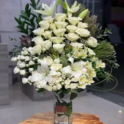 Gorey And Casablanca White Vase