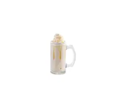 Cream with milk and banana