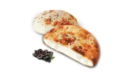 Labneh with olive slice Sandwich