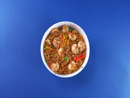 علبة الأرز بالجمبري المقلي