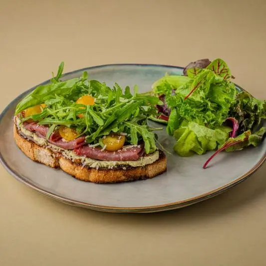 Fig & Pesto Bresaola sandwich