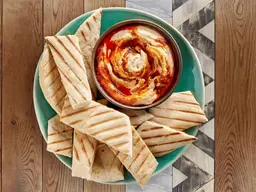 Hummus Pita Bread And Peri Drizzle