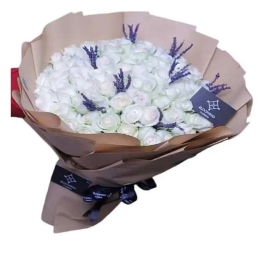 مجموعة من الزهور الطبيعية