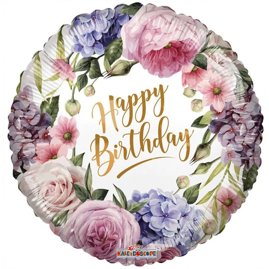 Flowers Birthday Balloon