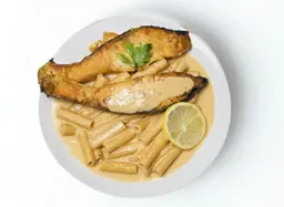 Salmon Pasta – White Sauce