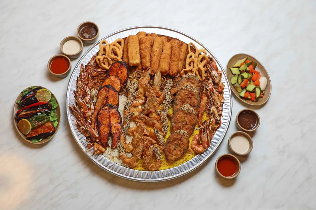 Salmon and Narrow Barred Spanish Mackerel Plate