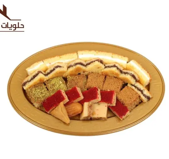 حلى بسبوسة مع شيز كيك جديد صغير