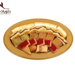 حلى بسبوسة مع شيز كيك جديد صغير