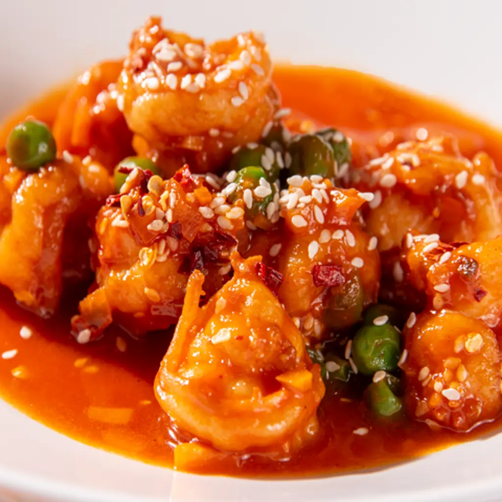 Hot Sesame Shrimp