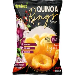 Optitect Quinoa Rings Snack Onion 30 Gm