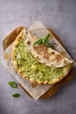 Akkawi Cheese with Basil Pesto