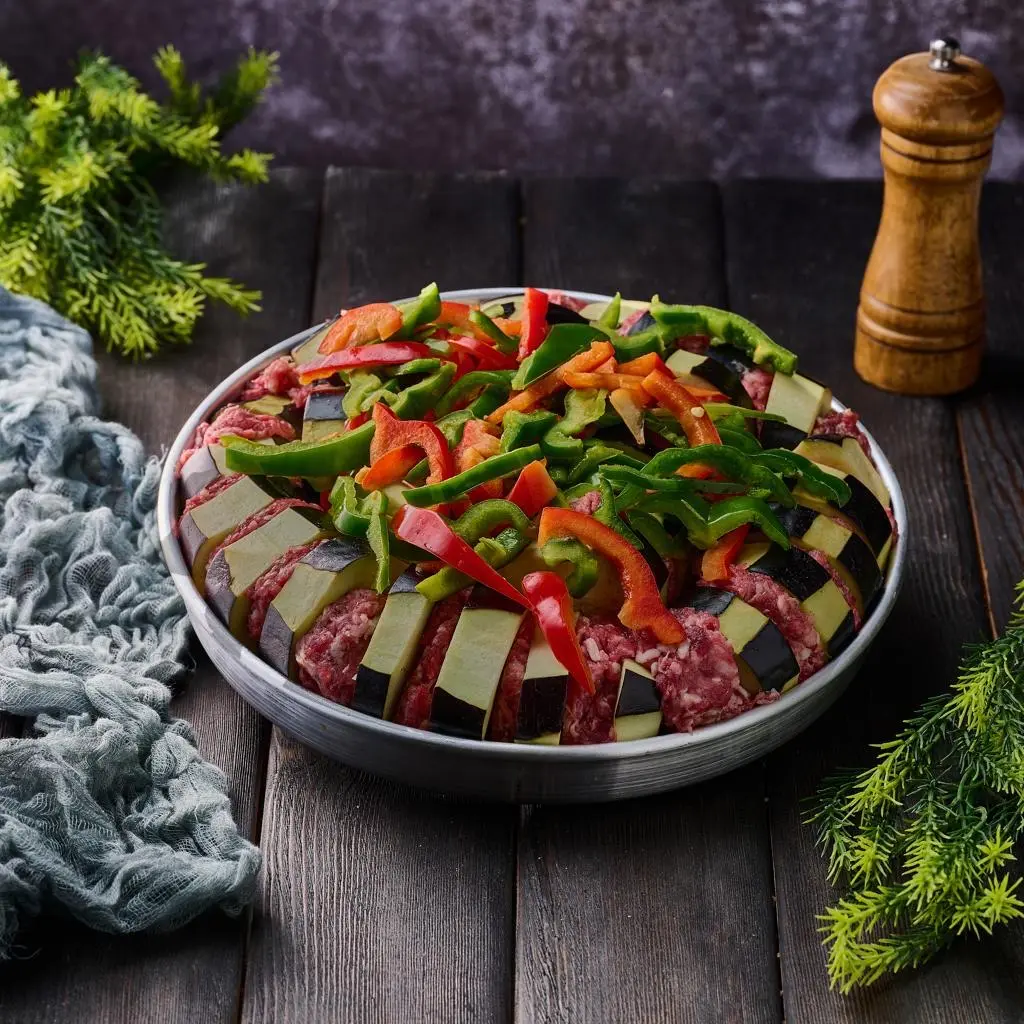 Eggplant Kebab Tray