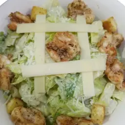 Caesar Salad with Crispy Shrimp