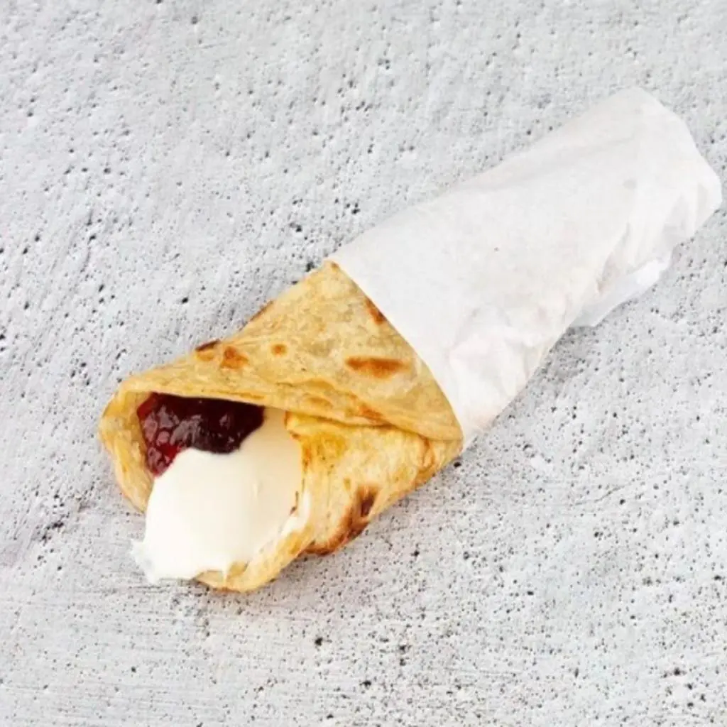 Chapati with Two Cheeses and Jam