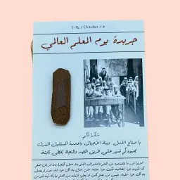 Teacher Day Newspaper Card With Oud