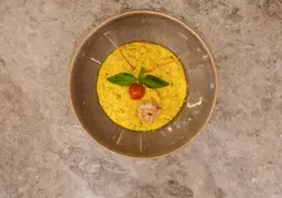 ريزوتو زعفران شرمب