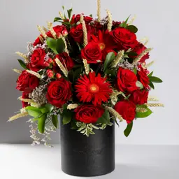 Leather Heart Vase