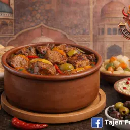 طاجن خضار باللحمة (تورلى) 🍲